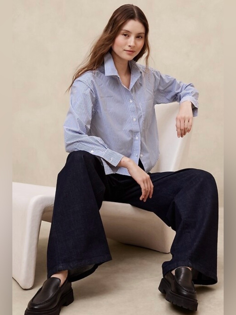 NWT! Banana Republic Boxy Button-Down Shirt